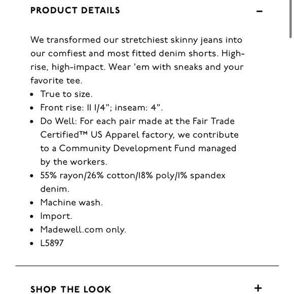 Madewell Roadtripper Jean Shorts. - Picture 8 of 8